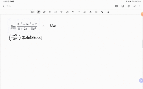 find-the-limits-lim-_x-rightarrow-infty-frac3-x3-5-x2782-x-5-x3-4