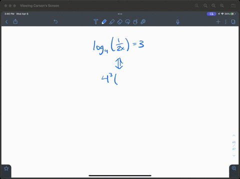 solve-for-x-hint-log-_a-bc-leftrightarrow-acb-log-_4leftfrac12-xright3-2