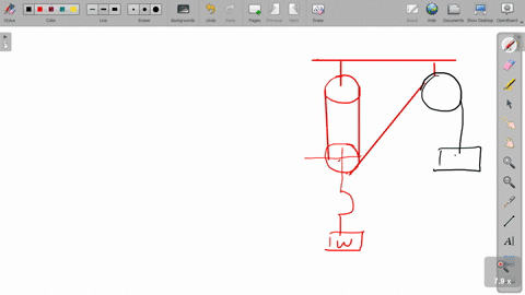 if-the-system-shown-in-the-figure-is-in-equilibrium-then-calculate-the-value-of-weight-w-assume-pull