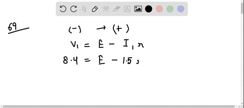 the-potential-difference-across-the-terminals-of-a-battery-is-84-mathrmv-when-there-is-a-current-of-