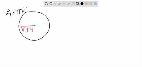 the-radius-of-a-circle-is-x4-mathrmcm-find-the-area-of-the-circle-in-terms-of-the-variable-x-leave-t