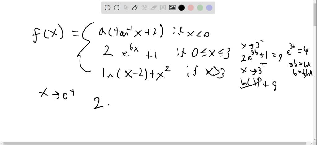 SOLVED:Determine values of a and b that make the given function ...