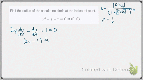 find-the-radius-of-the-osculating-circle-at-the-indicated-point-y2-yx0-text-at-00