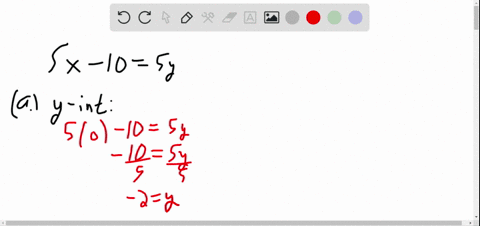 find-the-intercepts-then-graph-5-x-105-y