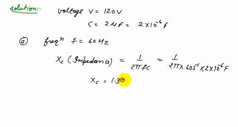 a-120-v-ac-voltage-source-is-connected-across-a-20-mu-mathrmf-capacitor-find-the-current-to-the-capa