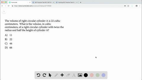 the-volume-of-right-circular-cylinder-mathrma-is-22-cubic-centimeters-what-is-the-volume-in-cubic-ce
