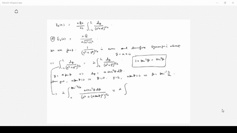 electric-field-due-to-a-line-of-charge-a-total-charge-of-q-is-distributed-uniformly-on-a-line-segmen
