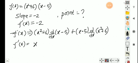 find-the-points-on-the-graph-of-the-function-fxleftx26rightx-5-where-the-slope-of-the-tangent-line-2
