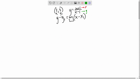 find-the-equation-of-the-tangent-line-to-the-curve-yx1-x-1-at-the-point-23
