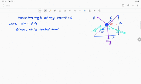 let-f-makes-an-angle-theta-with-the-horizontal-at-any-instant-of-time-fig-newtons-second-law-in-proj