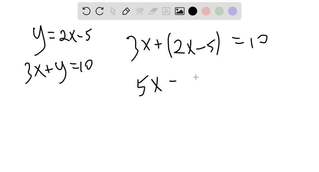 SOLVED:Solve the systems using the substitution method. Label each ...