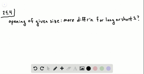 for-an-opening-of-a-given-size-is-diffraction-more-pronounced-for-a-longer-wavelength-or-for-a-short
