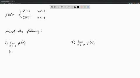 one-sided-limits-let-fxleftbeginarrayll-x21-text-if-x-1-sqrtx1-text-if-x-geq-1-endarrayright-compute