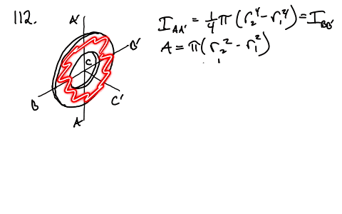 a-ring-with-a-mass-m-is-cut-from-a-thin-uniform-plate-determine-the-mass-moment-of-inertia-of-the-ri