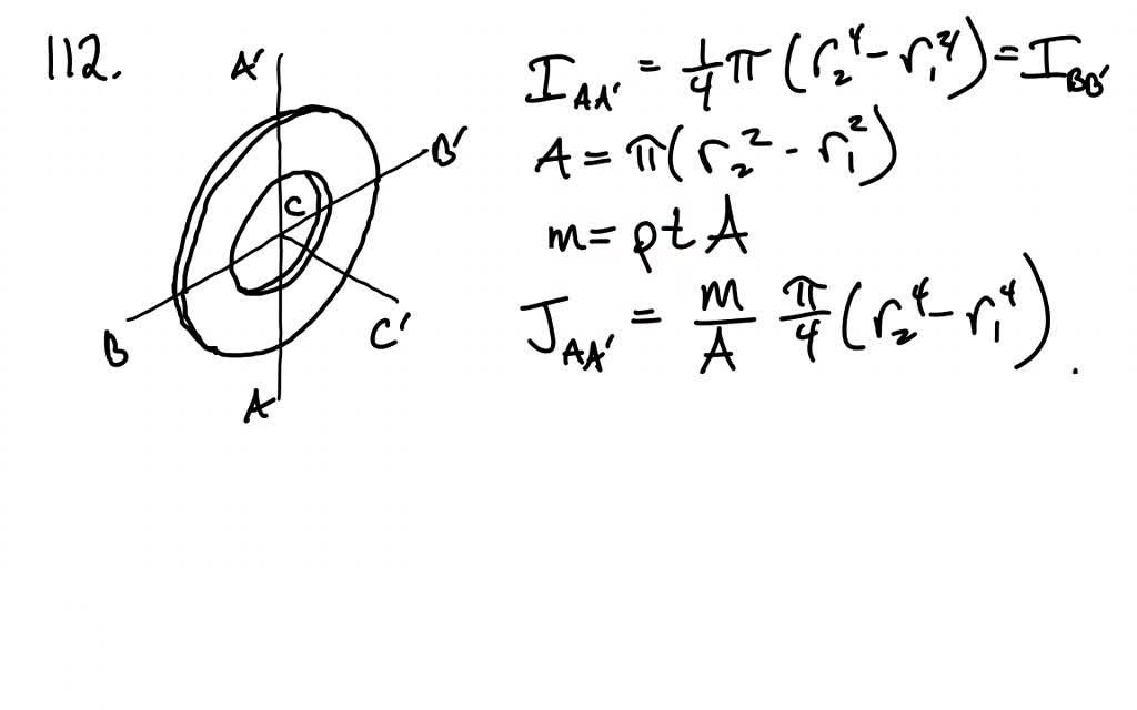 Solved Compute the mass moment of inertia at the center of | Chegg.com-vinhomehanoi.com.vn