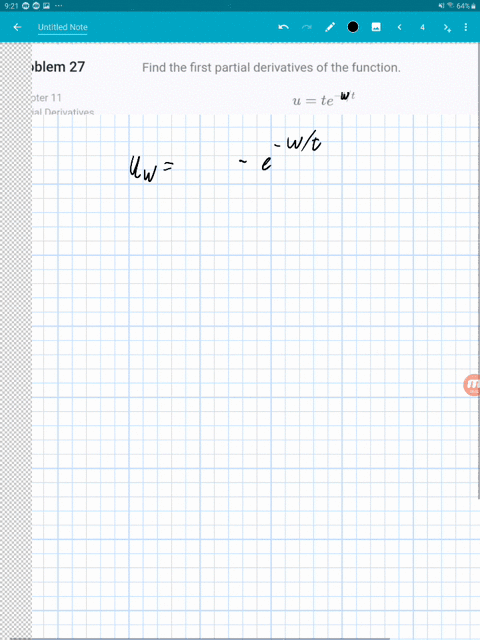 find-the-first-partial-derivatives-of-the-function-ut-e-t-t