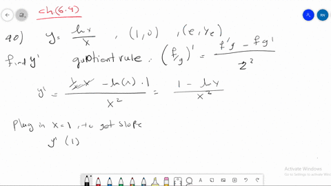 find-equations-of-the-tangent-lines-to-the-curve-yln-x-x-at-the-points-10-and-e-1-e-illustrate-by--3