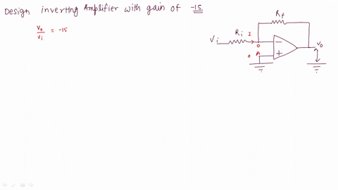design-an-inverting-amplifier-with-a-gain-of-15