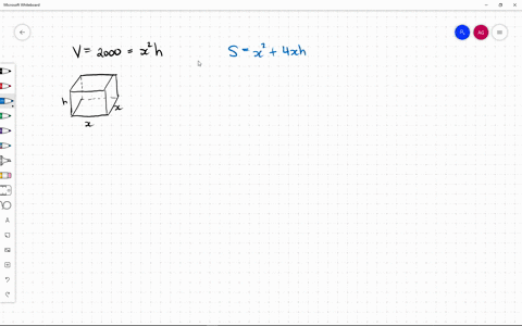 minimizing-the-surface-area-of-a-box-an-open-box-with-a-square-base-is-to-have-a-volume-of-2000-math