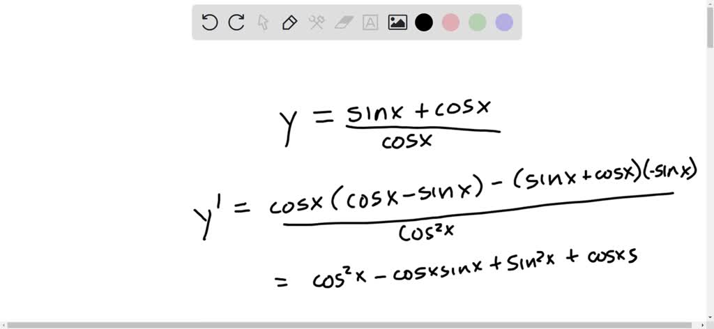 Solved: Find Dx Y . Y=(sinx+cosx) (cosx)