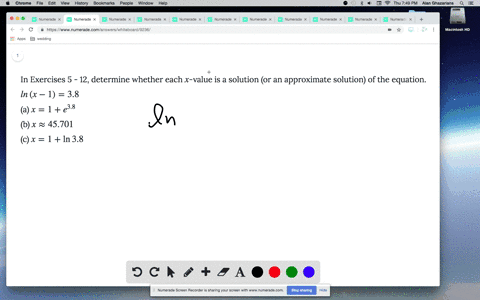 in-exercises-5-12-determine-whether-each-x-value-is-a-solution-or-an-approximate-solution-of-the-e-8