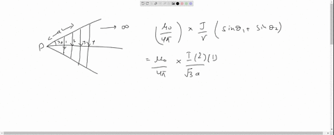 infinite-number-of-straight-wires-each-carrying-current-l-are-equally-placed-as-shown-in-the-figure-