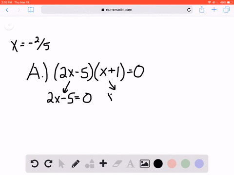 which-equation-has-frac25-as-a-solution-beginarraylltext-a-2-x-5x10-text-b-2-x5x10-text-c-5-x-2x10-t