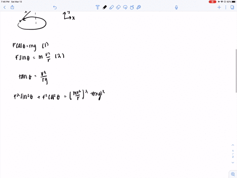 a-conical-pendulum-is-formed-by-attaching-a-500-g-ball-to-a-10-mathrmm-long-string-then-allowing-the