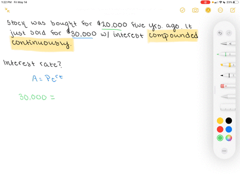 an-investor-bought-stock-for-20000-five-years-later-the-stock-was-sold-for-30000-if-interest-is-comp