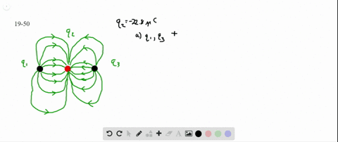 predictcalculate-the-electric-field-lines-surrounding-three-charges-are-shown-in-figure-19-43-the-ce