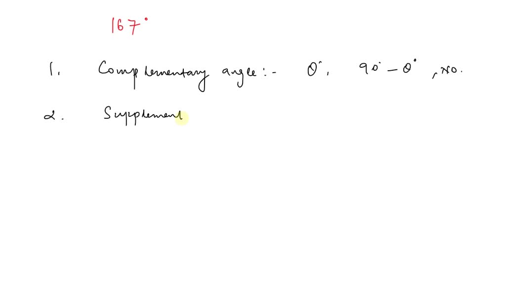 ⏩SOLVED:Find (if Possible) The Complement And Supplement Of The… | Numerade