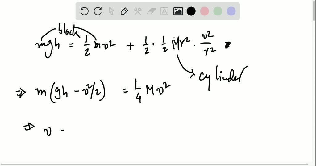 SOLVEDIn the cylinder and mass combination described in Example 9.9