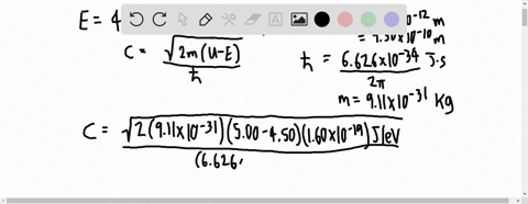 an-electron-having-total-energy-e450-ev-approaches-a-rectangular-energy-barrier-with-u500-ev-and-l-9