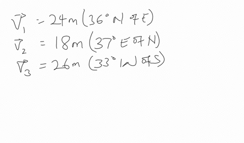 ii-graphically-determine-the-resultant-of-the-following-three-vector-displacements-1-24-m-36circ-nor
