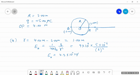 2215-a-point-charge-of-500-mu-c-is-located-on-the-x-axis-at-x400-mathrmm-next-to-a-spherical-surface