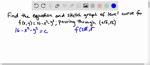 find-an-equation-for-and-sketch-the-graph-of-the-level-curve-of-the-function-fx-y-that-passes-thro-5