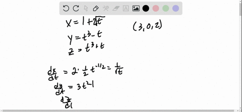 find-parametric-equations-for-the-tangent-line-to-the-curve-with-the-given-parametric-equations-at-8