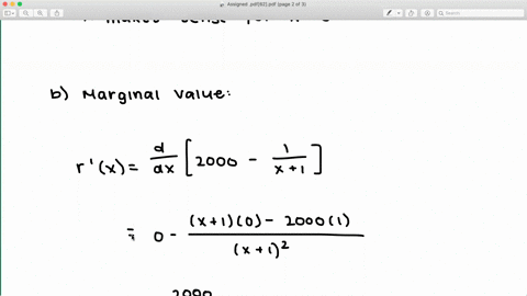 Solved Marginal Revenue Suppose The Weekly Revenue In Dollars From Selling X Custom Made Office Desks Is R X 00 Left