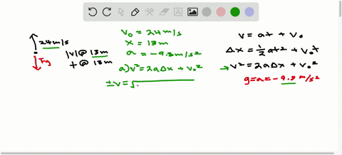 ii-a-stone-is-thrown-vertically-upward-with-a-speed-of-240-ms-a-how-fast-is-it-moving-when-it-is-at-