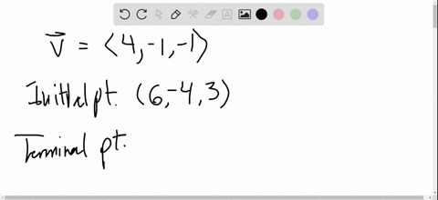 SOLVED:Finding the Terminal Point of a Vector In, the vector v and its ...