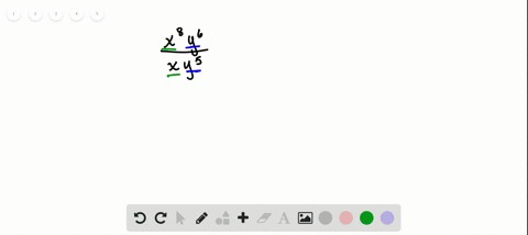 use-the-quotient-rule-and-simplify-each-expression-see-example-9-fracx8-y6x-y5