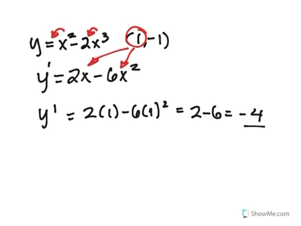SOLVED Find the equation of the tangent line to the curve at the given