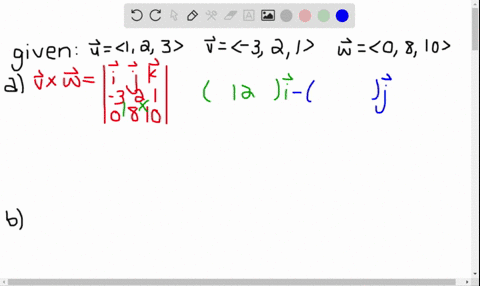 three-vectors-mathbfu-mathbfv-and-mathbfw-are-given-a-find-their-scalar-triple-product-mathbfu-cdotm
