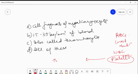 platelets-are-a-cell-fragments-of-megakaryocyte-b-15-to-35-mathrmlac-mathrmmm3-in-blood-c-also-calle