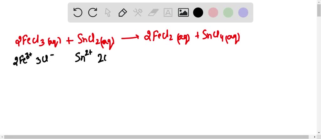 SOLVED:For each reaction in Problem 5.13 that you identified as a redox ...