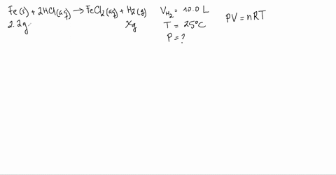iron-reacts-with-hydrochloric-acid-to-produce-ironii-chloride-and-hydrogen-gas-mathrmfemathrms2-math