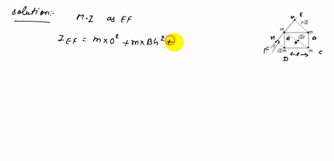 four-point-masses-each-of-value-m-are-placed-at-the-corners-of-a-square-mathrmabcd-of-side-ell-the-2