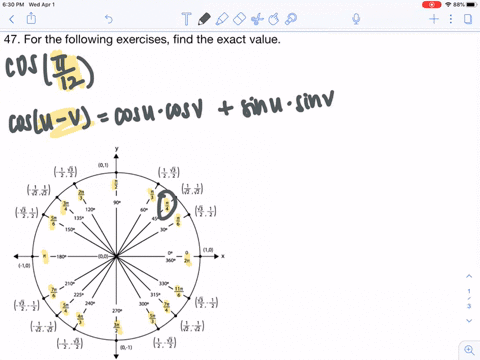 for-the-following-exercises-find-the-exact-value-cos-leftfracpi12right
