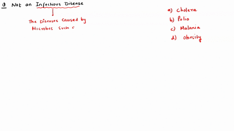 which-one-of-the-following-is-not-an-infectious-disease-a-cholera-b-polio-c-malaria-d-obesity