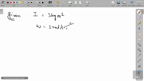 a-body-having-moment-of-inertia-about-its-axis-of-rotation-equal-to-3-mathrmkg-mathrmm2-is-rotating-
